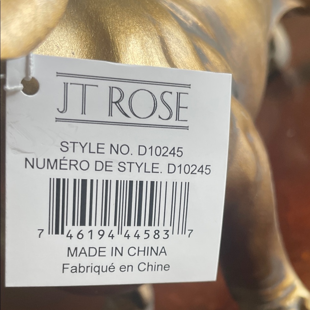 T. Rose Brass-Look Dachshund Figurine - - Picture 3 of 8